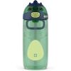 imageEllo Ellies 16oz Plastic Kids Water Bottle with Straw and Builtin Carrying Handle and LeakProof Locking Lid for School backpack Lunchbox and Outdoor SportsDino