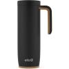 imageEllo Magnet 18oz Vacuum Insulated Stainless Steel Travel Mug with Side Handle and LeakProof Slider Lid and Builtin Coaster Keeps Hot for 5 Hours Perfect for Coffee or Tea BPAFree Holiday GiftMatte Black