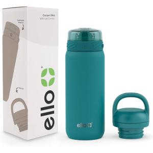 imageEllo Cooper 32oz Stainless Steel Water Bottle with 2 Lids Chug and Straw  Leak Proof  Double Walled and Vacuum Insulated  Built in Carry Loop  Dishwasher Safe  Bubblegum PinkAntigua