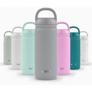 imageEllo Cooper Twist 32oz Stainless Steel Water Bottle with Chug Lid  Leak Proof  Double Walled and Vacuum Insulated  Built in Carry Loop  Dishwasher Safe  Cashmere PinkGray