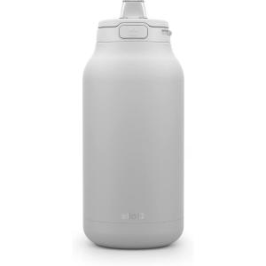 imageEllo Hydra 64oz Half Gallon Vacuum Insulated Stainless Steel Jug with Locking LeakProof Lid and Soft Silicone Straw Metal Reusable Water Bottle Keeps Cold All DayGray