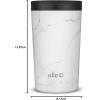 imageEllo 11oz Jones Vacuum Insulated Stainless Steel Travel Mug LeakProof Slider Lid Keeps Hot for 5 Hours Perfect for Coffee or Tea BPAFree TumblerMarble
