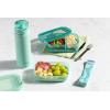 imageEllo 2Pack Lunch Stack Plastic Food Storage Container Bento Box with Airtight LeakProof Locking Plastic Lids and Silicone Base BPAFree Freezer Microwave and Dishwasher SafeMint Chip