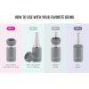 imageEllo 41 Stainless Steel Insulated Can Cooler 12 oz Works with 12 oz 16 oz and Slim Tall CansGray
