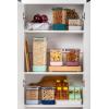 imageEllo Airtight Food Storage Plastic Canisters with NonSlip Base Locking Lids and Labels for Kitchen and Pantry Organization Perfect for Sugar Cereal Pasta  Set of 5 Mixed Set  Garden Goals5PC MixedSet