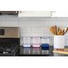 imageEllo Airtight Food Storage Plastic Canisters with NonSlip Base Locking Lids and Labels for Kitchen and Pantry Organization Perfect for Sugar Cereal Pasta  Set of 5 Mixed Set  Garden Goals3PC 66 Cup