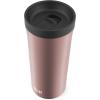 imageEllo Arabica 14oz Vacuum Insulated Stainless Steel Powder Coat Coffee Travel Mug with LeakProof Slider Lid Keeps Hot for 5 Hours Perfect for Coffee or Tea BPAFree TumblerRosegold