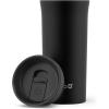imageEllo Arabica 14oz Vacuum Insulated Stainless Steel Powder Coat Coffee Travel Mug with LeakProof Slider Lid Keeps Hot for 5 Hours Perfect for Coffee or Tea BPAFree TumblerBlack