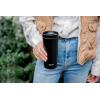 imageEllo Arabica 14oz Vacuum Insulated Stainless Steel Powder Coat Coffee Travel Mug with LeakProof Slider Lid Keeps Hot for 5 Hours Perfect for Coffee or Tea BPAFree TumblerBlack
