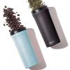 imageEllo Arabica 14oz Vacuum Insulated Stainless Steel Powder Coat Coffee Travel Mug with LeakProof Slider Lid Keeps Hot for 5 Hours Perfect for Coffee or Tea BPAFree TumblerBlack