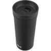 imageEllo Arabica 14oz Vacuum Insulated Stainless Steel Powder Coat Coffee Travel Mug with LeakProof Slider Lid Keeps Hot for 5 Hours Perfect for Coffee or Tea BPAFree TumblerBlack