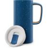 imageEllo Campy Vacuum Insulated Travel Mug with LeakProof Slider Lid and Comfy Carry Handle Perfect for Coffee or Tea BPA Free Avalon Sea 18ozAvalon Sea