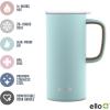 imageEllo Campy Vacuum Insulated Travel Mug with LeakProof Slider Lid and Comfy Carry Handle Perfect for Coffee or Tea BPA Free Avalon Sea 18ozFrost