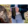 imageEllo Campy Vacuum Insulated Travel Mug with LeakProof Slider Lid and Comfy Carry Handle Perfect for Coffee or Tea BPA Free Avalon Sea 18ozMatte Black
