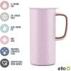 imageEllo Campy Vacuum Insulated Travel Mug with LeakProof Slider Lid and Comfy Carry Handle Perfect for Coffee or Tea BPA Free Avalon Sea 18ozPink Satin
