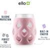 imageEllo Cru 17oz Stemless Wine Glass Set with Protective Silicone Sleeves Dishwasher Safe Cocktail Glass Pack Perfect for Summer Patios and Parties Festive Fun Holiday Gift for Women Men Her HimRose