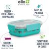imageEllo Duraglass Meal Prep Container Glass Food Storage Container with Silicone Sleeve and Airtight BPAFree Plastic Lid Dishwasher Microwave and Freezer Safe175 Cup Aquaviva