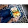 imageEllo Duraglass Meal Prep Container Glass Food Storage Container with Silicone Sleeve and Airtight BPAFree Plastic Lid Dishwasher Microwave and Freezer Safe34 Cup Antigua