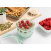 imageEllo Duraglass Meal Prep Container Glass Food Storage Container with Silicone Sleeve and Airtight BPAFree Plastic Lid Dishwasher Microwave and Freezer Safe2 Cup Yucca