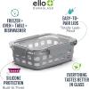 imageEllo Duraglass Meal Prep Container Glass Food Storage Container with Silicone Sleeve and Airtight BPAFree Plastic Lid Dishwasher Microwave and Freezer Safe34 Cup Antigua