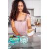 imageEllo Duraglass Meal Prep Container Glass Food Storage Container with Silicone Sleeve and Airtight BPAFree Plastic Lid Dishwasher Microwave and Freezer Safe2 Cup Yucca