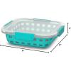 imageEllo Duraglass Meal Prep Container Glass Food Storage Container with Silicone Sleeve and Airtight BPAFree Plastic Lid Dishwasher Microwave and Freezer Safe175 Cup Aquaviva