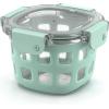 imageEllo Duraglass Meal Prep Container Glass Food Storage Container with Silicone Sleeve and Airtight BPAFree Plastic Lid Dishwasher Microwave and Freezer Safe2 Cup Yucca