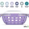 imageEllo Duraglass Meal Prep Lunch Bowl Container 5 cup Glass Food Storage Container with Silicone Sleeve and Airtight BPAFree Plastic Lid Dishwasher Microwave and Freezer SafeLilac