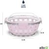 imageEllo Duraglass Meal Prep Lunch Bowl Container 5 cup Glass Food Storage Container with Silicone Sleeve and Airtight BPAFree Plastic Lid Dishwasher Microwave and Freezer SafeCashmere