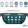 imageEllo Duraglass Meal Prep Lunch Bowl Container 5 cup Glass Food Storage Container with Silicone Sleeve and Airtight BPAFree Plastic Lid Dishwasher Microwave and Freezer SafeWatercress