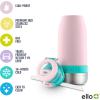 imageEllo Emma 14oz Vacuum Insulated Stainless Steel Kids Water Bottle with Straw and Builtin Carrying Handle and LeakProof Locking Lid for School Backpack Lunchbox and Outdoor SportsCotton Candy