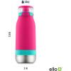 imageEllo Emma 14oz Vacuum Insulated Stainless Steel Kids Water Bottle with Straw and Builtin Carrying Handle and LeakProof Locking Lid for School Backpack Lunchbox and Outdoor SportsTropic Pink