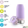 imageEllo Emma 14oz Vacuum Insulated Stainless Steel Kids Water Bottle with Straw and Builtin Carrying Handle and LeakProof Locking Lid for School Backpack Lunchbox and Outdoor SportsLilacCashmere Pink