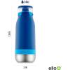 imageEllo Emma 14oz Vacuum Insulated Stainless Steel Kids Water Bottle with Straw and Builtin Carrying Handle and LeakProof Locking Lid for School Backpack Lunchbox and Outdoor SportsTouchdown Blue