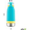 imageEllo Emma 14oz Vacuum Insulated Stainless Steel Kids Water Bottle with Straw and Builtin Carrying Handle and LeakProof Locking Lid for School Backpack Lunchbox and Outdoor SportsSky