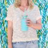 imageEllo Impact Reusable Hard Plastic Straws with Cleaning Brush 8 Piece Rosewater