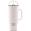 imageEllo Port 40oz Tumbler with Carry Loop ampamp Integrated Handle Vacuum Insulated Stainless Steel Reusable Water Bottle Travel Mug with Leak Proof Lid ampamp Straw Perfect for Iced Coffee ampamp Tea SageCream
