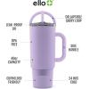 imageEllo Port 40oz Tumbler with Carry Loop ampamp Integrated Handle Vacuum Insulated Stainless Steel Reusable Water Bottle Travel Mug with Leak Proof Lid ampamp Straw Perfect for Iced Coffee ampamp Tea SageLilac