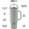imageEllo Port 40oz Tumbler with Carry Loop ampamp Integrated Handle Vacuum Insulated Stainless Steel Reusable Water Bottle Travel Mug with Leak Proof Lid ampamp Straw Perfect for Iced Coffee ampamp Tea SageSage