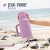 imageEllo Port 40oz Tumbler with Carry Loop ampamp Integrated Handle Vacuum Insulated Stainless Steel Reusable Water Bottle Travel Mug with Leak Proof Lid ampamp Straw Perfect for Iced Coffee ampamp Tea SageMauve