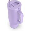imageEllo Port 40oz Tumbler with Carry Loop ampamp Integrated Handle Vacuum Insulated Stainless Steel Reusable Water Bottle Travel Mug with Leak Proof Lid ampamp Straw Perfect for Iced Coffee ampamp Tea SageLilac