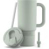 imageEllo Port 40oz Tumbler with Carry Loop ampamp Integrated Handle Vacuum Insulated Stainless Steel Reusable Water Bottle Travel Mug with Leak Proof Lid ampamp Straw Perfect for Iced Coffee ampamp Tea SageSage
