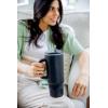 imageEllo Port 40oz Tumbler with Carry Loop ampamp Integrated Handle Vacuum Insulated Stainless Steel Reusable Water Bottle Travel Mug with Leak Proof Lid ampamp Straw Perfect for Iced Coffee ampamp Tea SageBlack