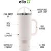 imageEllo Port 40oz Tumbler with Carry Loop ampamp Integrated Handle Vacuum Insulated Stainless Steel Reusable Water Bottle Travel Mug with Leak Proof Lid ampamp Straw Perfect for Iced Coffee ampamp Tea SageCream