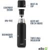 imageEllo Therma 32oz Insulated Stainless Steel Thermos for Hot ampamp Cold Beverages with Leak Proof Lid ampamp Builtin Cup Triple Wall Insulation Hot 24 Hrs Perfect for CoffeeTea Dishwasher Safe CreamBlack