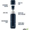 imageEllo Therma 32oz Insulated Stainless Steel Thermos for Hot ampamp Cold Beverages with Leak Proof Lid ampamp Builtin Cup Triple Wall Insulation Hot 24 Hrs Perfect for CoffeeTea Dishwasher Safe CreamXavier Navy Speckle