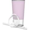 imageEllo Tidal Glass Tumbler with StrawCashmere Pink