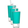 imageEllo Tidal Glass Tumbler with StrawMint