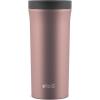 imageEllo Arabica 14oz Vacuum Insulated Stainless Steel Powder Coat Coffee Travel Mug with LeakProof Slider Lid Keeps Hot for 5 Hours Perfect for Coffee or Tea BPAFree TumblerRosegold