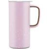 imageEllo Campy Vacuum Insulated Travel Mug with LeakProof Slider Lid and Comfy Carry Handle Perfect for Coffee or Tea BPA Free Avalon Sea 18ozPink Satin